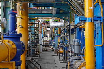 Industrial interior of a power plant