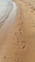 Spuren am Strand