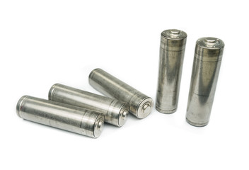 Set of unlabelled AA batteries