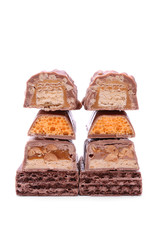 Chocolate isolated on a white background