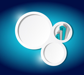 business text communication bubbles template