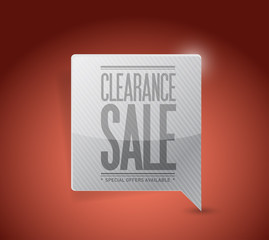 clearance sale sign illustration design