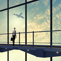 Businesswoman at airport