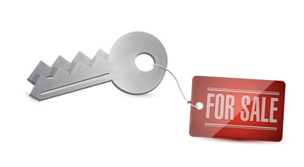 Keys for sale Concept Illustration design