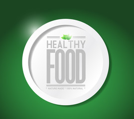 Healthy food lifestyle illustration design