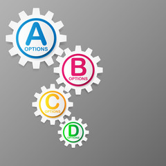 Options Banner template. Vector illustration.