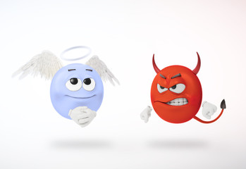 Angel and devil