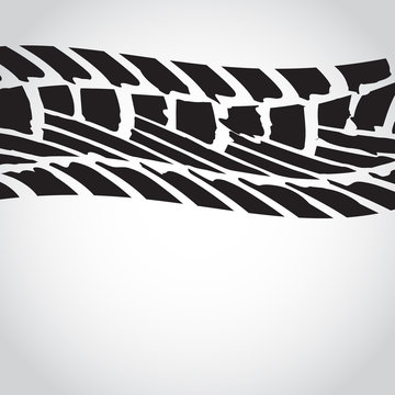 background with special grunge black tire track