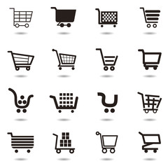 cart icon set