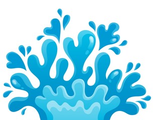 Obraz premium Water splash theme image 1