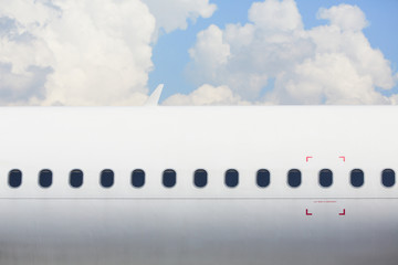 Windows of the airplane