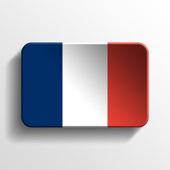 Fototapeta premium france 3d isolated button 