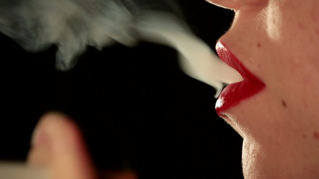 Close up of woman mouth smoking. Find similar in our portfolio.