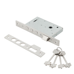 Door lock assembly on White Background
