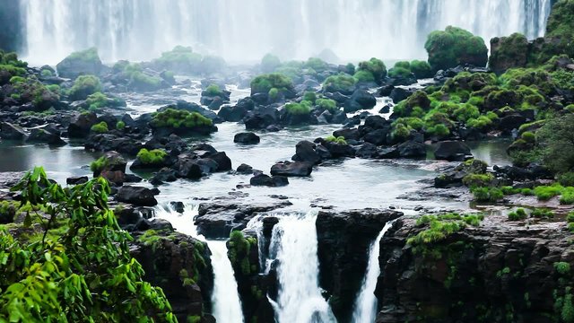 Iguassu Falls,waterfalls of the world.View from Brazilian side