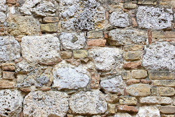 Old european wall from the Tuscany region of Italy