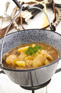 hungarian goulash with potato
