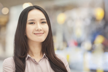 Smiling young woman, portrait