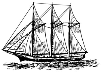 Sailboat at sea