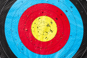 Archery Target. Heading Perfection.