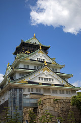 Castle, Osaka, Japan