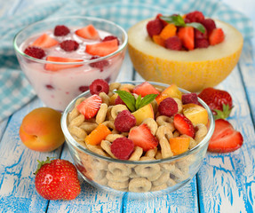 Cereal with fruit
