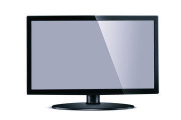 Television isolated on a white background