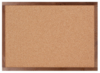 Empty corkboard isolated on white - 53446589