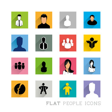 Flat Icons People Designs