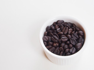 Coffee in a white cup