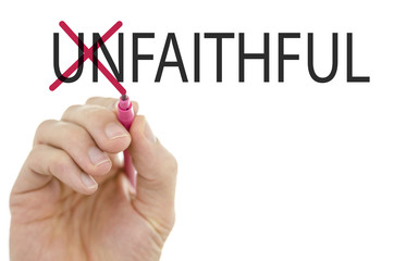 Changing word Unfaithful into Faithful