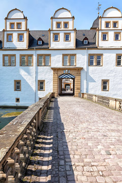 Eingang Schloss Neuhaus bei Paderborn, Deutschland
