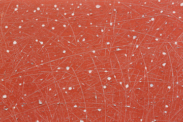 Scratched red painted texture