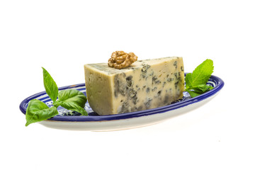 Dor blue cheese with herbs, nuts and honey