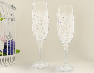 Fancy wedding goblets