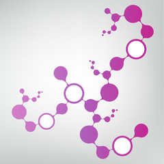 DNA molecule structure background. eps10 vector illustration