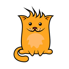 funny cartoon cat