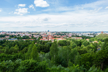 Fototapeta na wymiar Panoramiczny widok z Wilna