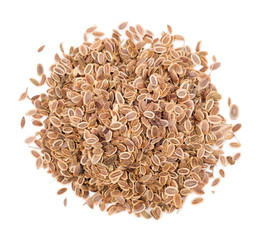 Top view of dill seeds