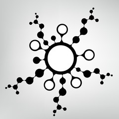 DNA molecule structure background. eps10 vector illustration