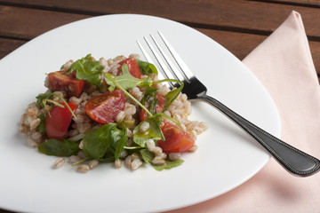 farro pachino e rucola