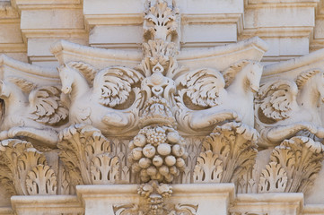Basilica Church of St. Giovanni Battista. Lecce. Puglia. Italy.