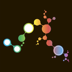 DNA molecule structure background