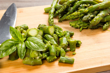 fresh green asparagus