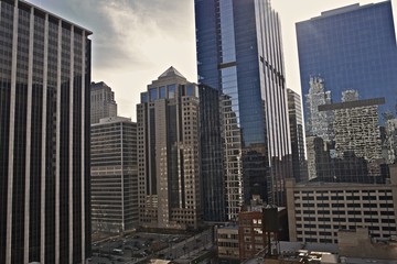 Fototapeta na wymiar Wieżowce w Chicago