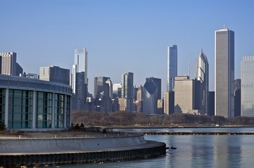Fototapeta premium Chicago Skyline East