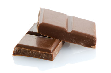 Closeup detail of chocolate parts