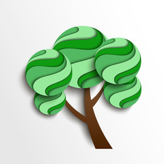 Stylized spring tree