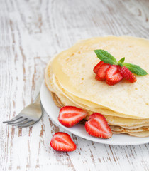 strawberry pancakes