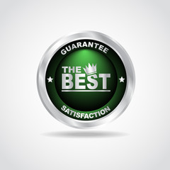 Best label. Best choice. 100% guarantee. Vector illustration